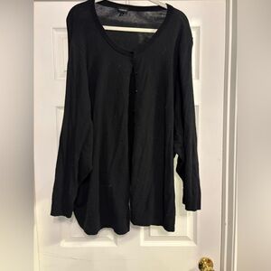 Torrid size 6x black button up cardigan